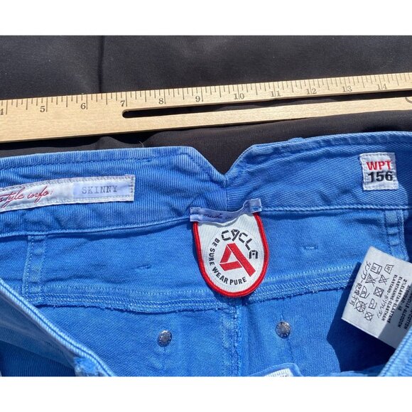 Cycle Denim Skinny Lightweight Comfortable Cobalt Blue Wash Women's Jeans 27 NWT - Picture 5 of 6